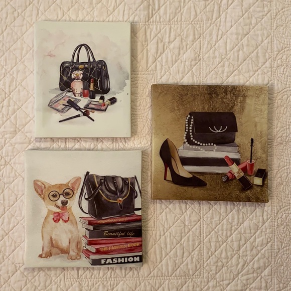 {NWOT} Canvas Wall Art Trio